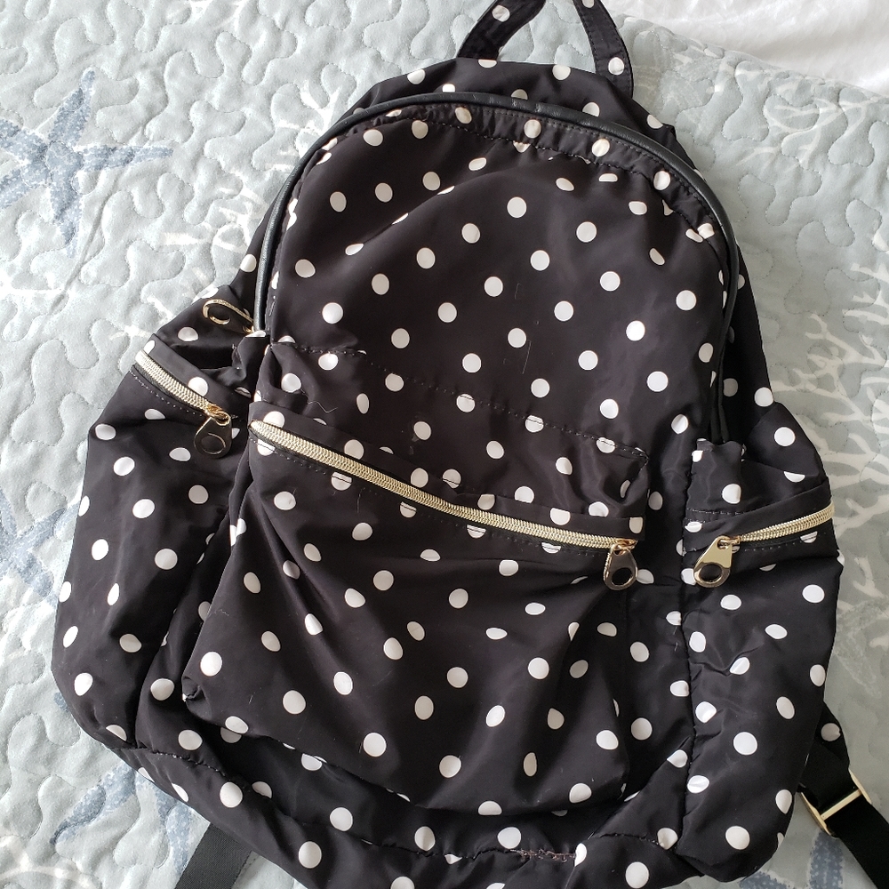 French Connection Polka Dot Backpack - image 1